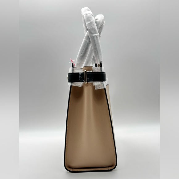 Kate Spade Staci Cameron Satchel Warm Beige Multi Colorblock Crossbody - Picture 3 of 5